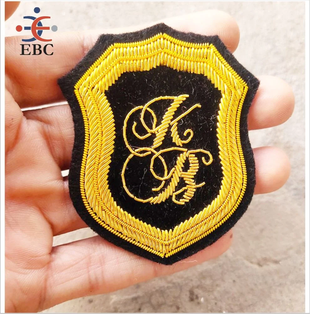 Define Your Looks And Sentiment With Fashion bullion patch Custom Handmade Embroidered Badges of name letters