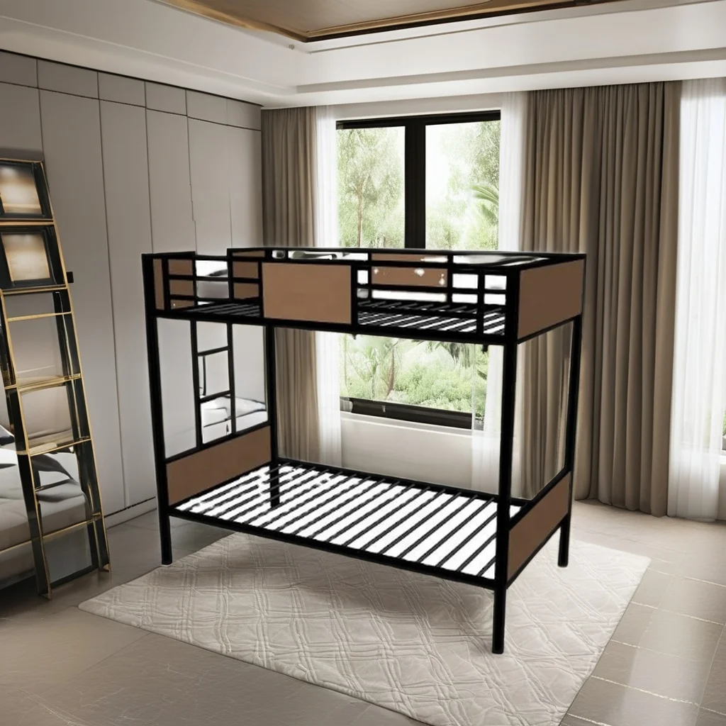 High Quality Modern Metal Bunk Bed Adults Students Hotels Schools Hospitals Villas-Reclining Bedrooms Apartments Farmhouses