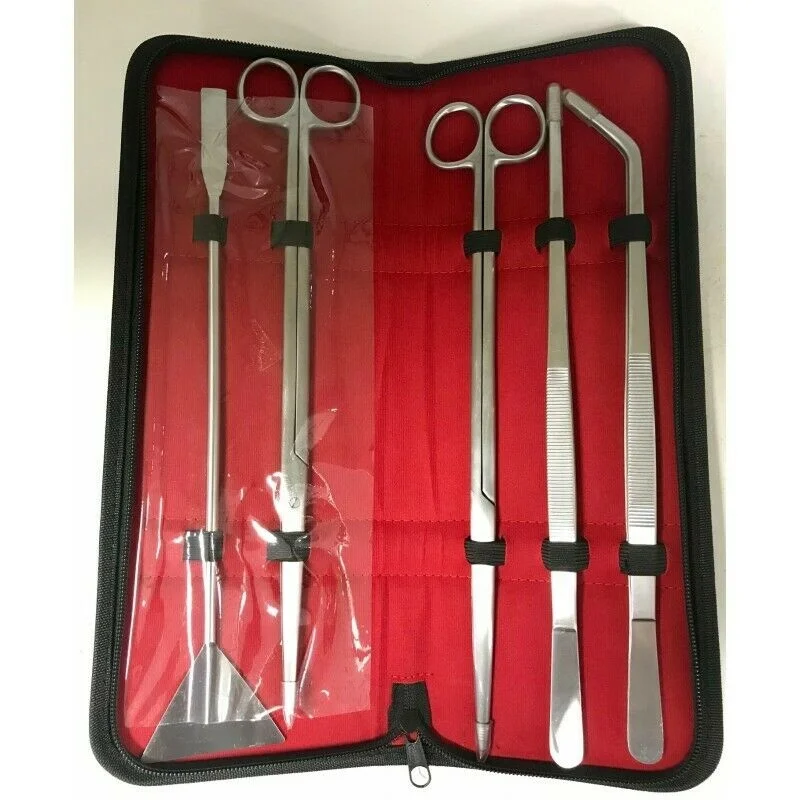 Aquarium Tools Kit Fish Tank Aquatic Plant Tweezers Scissor Spatula Aquarium Tank Aqua Scaping Tools Stainless Steel 3 in 1