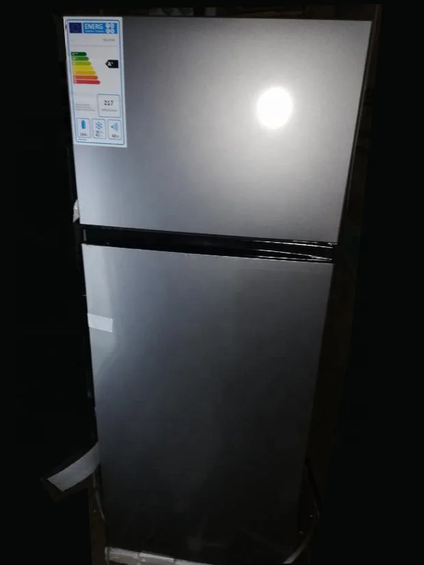 White Sliver Color 205L Electric Top Freezer Refrigerator for Kitchen Home DDT-266DH