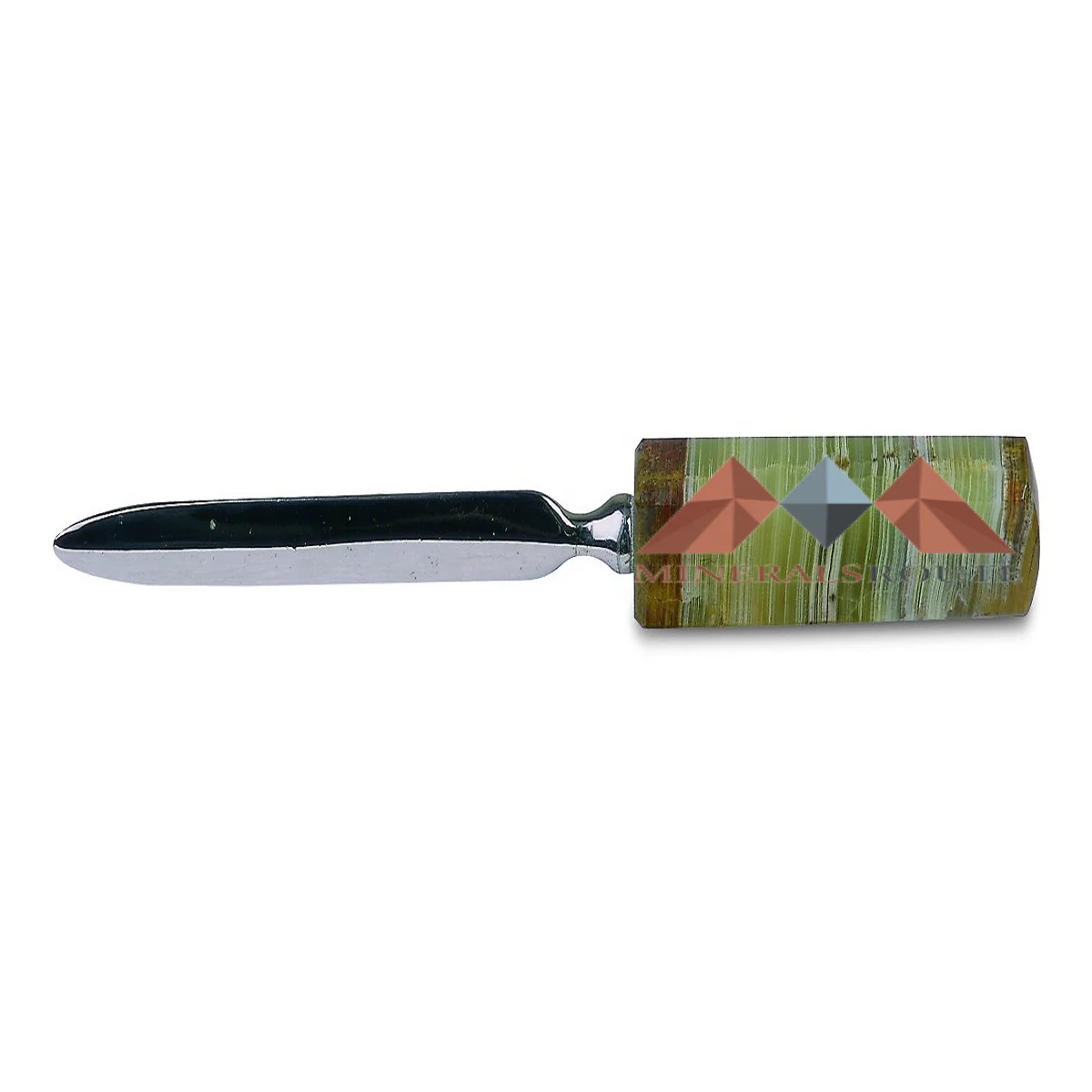 Высококачественный Открыватель для конвертов из зеленого оникса индивидуальные поделки ручной работы мраморные продукты высшего качества от