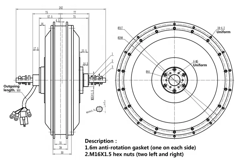 High Torque Fast Speed Electric Bicycle Kit 48v72v 1000w 1500w bldc Hub Electric Bicycle Motor for Electric City Bike