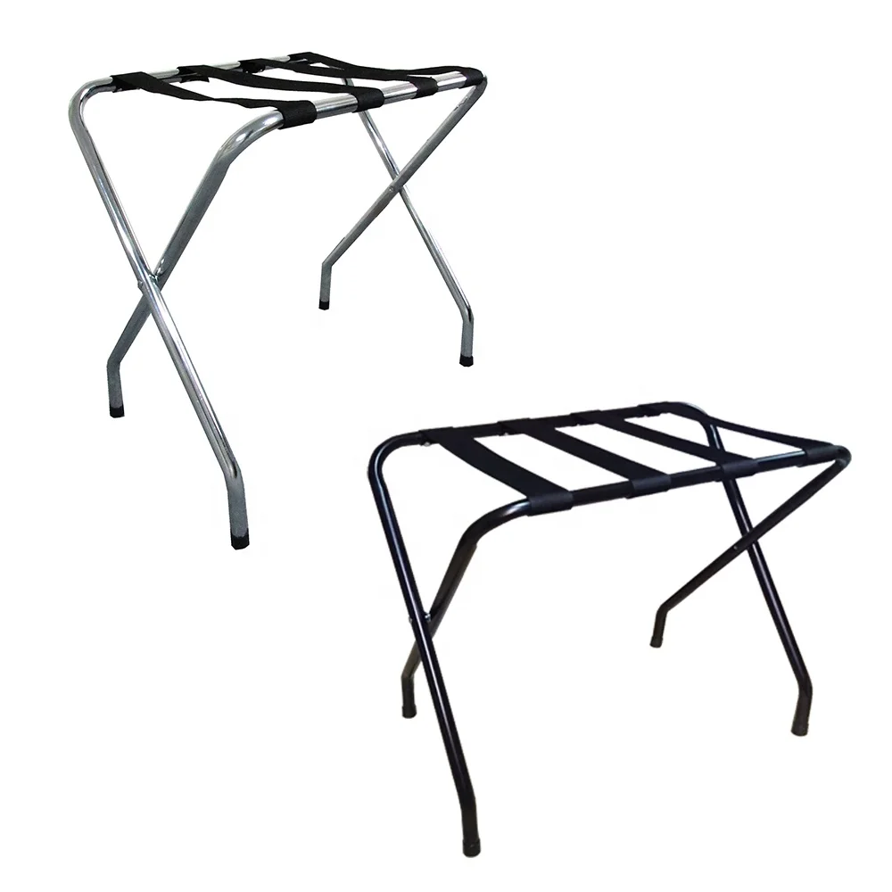 Складная полка для багажа с четырьмя кожаными ремешками