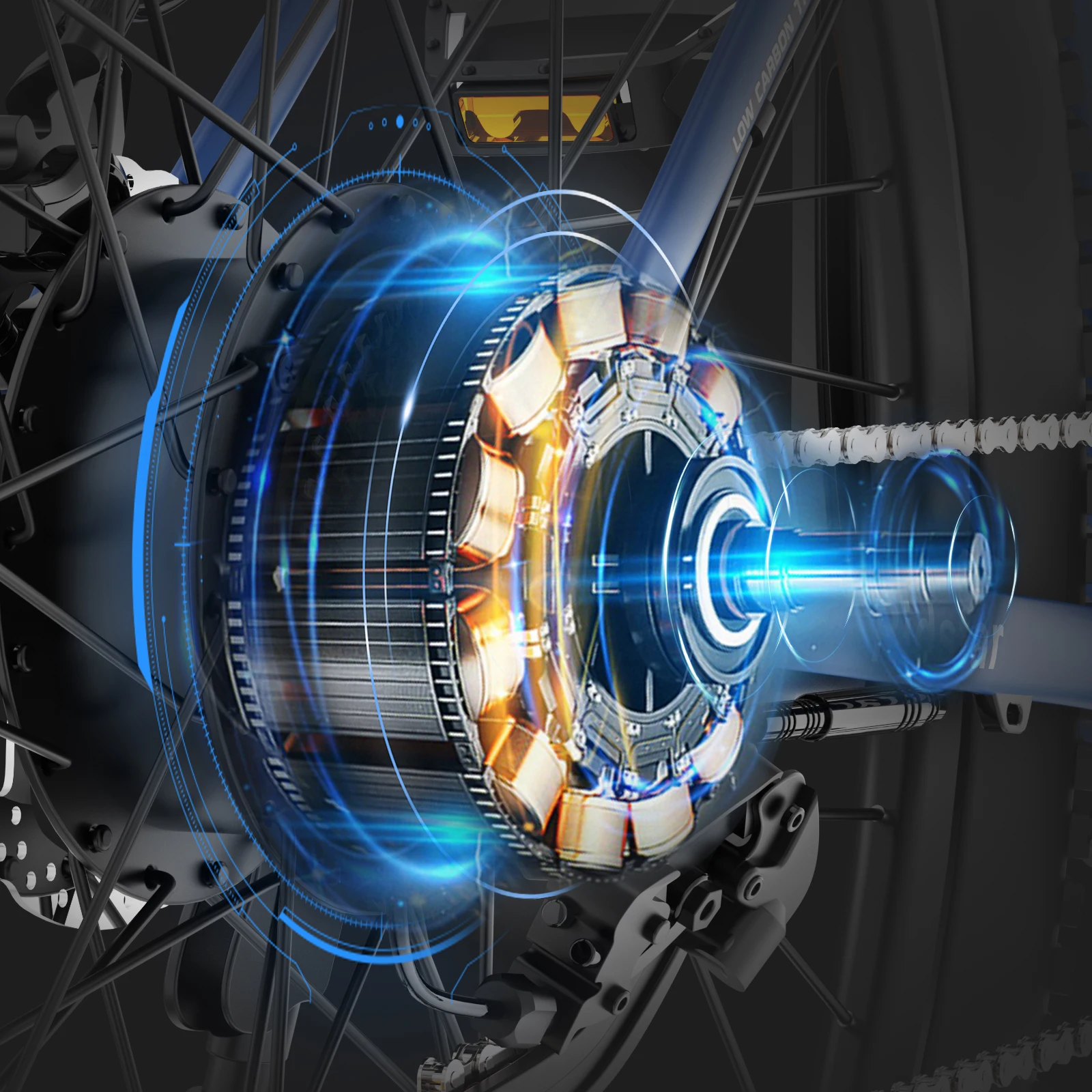 48V/1000W Aluminum Alloy Mountain Ebike for Adults 7-Speed Gear Rear Hub Motor Disc Brake Durable Artifact Electric Bicycle