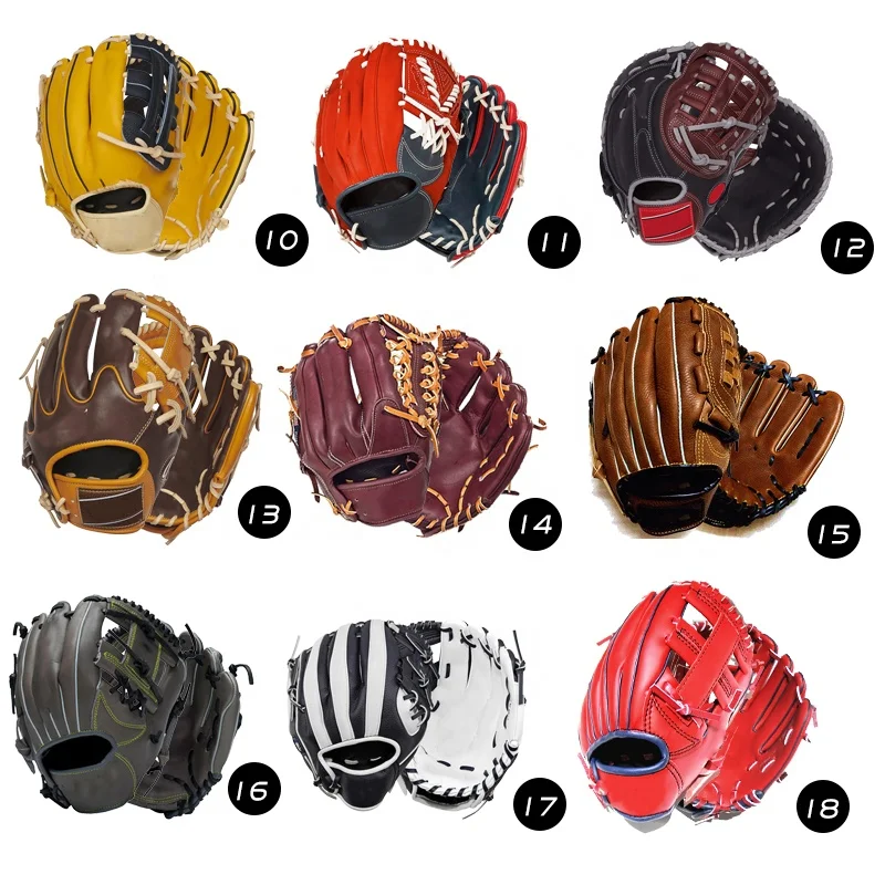 
OEM manufacturers custom high quality Taiwan cowhide baseball gloves or softball gloves kip leather professional rawlings Gloves 