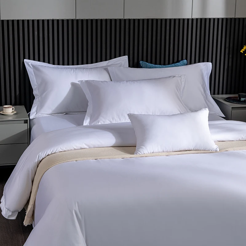 5 stars Hotel Four Piece Set bed sheet Pure Cotton Three Piece Set Long staple Cotton Jet 60s satin hotel bedding set