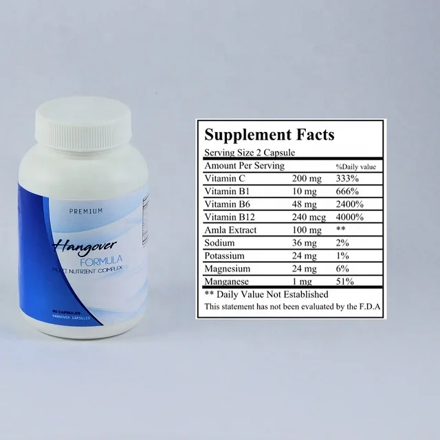 Hangover Prevention Capsule Manufacturers