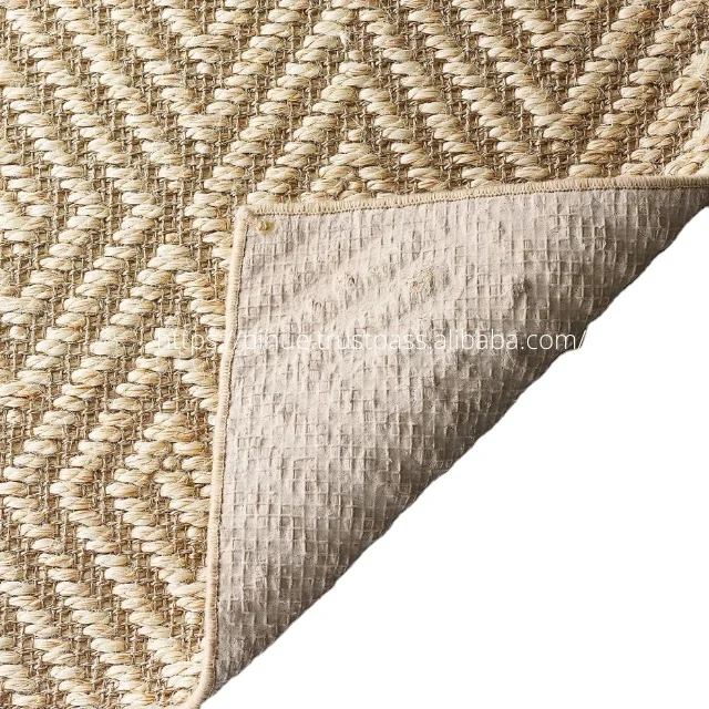 Beautifully Designed Handwoven Sisal Rug Sisa Floor Carpet Rugs Door Mats Handmade Hand Woven Natural Cotton Custom Adult Boho