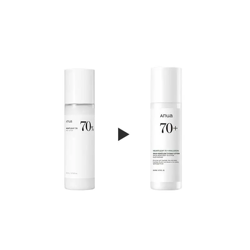 HEARTLEAF 70% DAILY LOTION 200ml Face Moisturizer with Hyaluronic Acid Korean Skincare For Wholesale Only