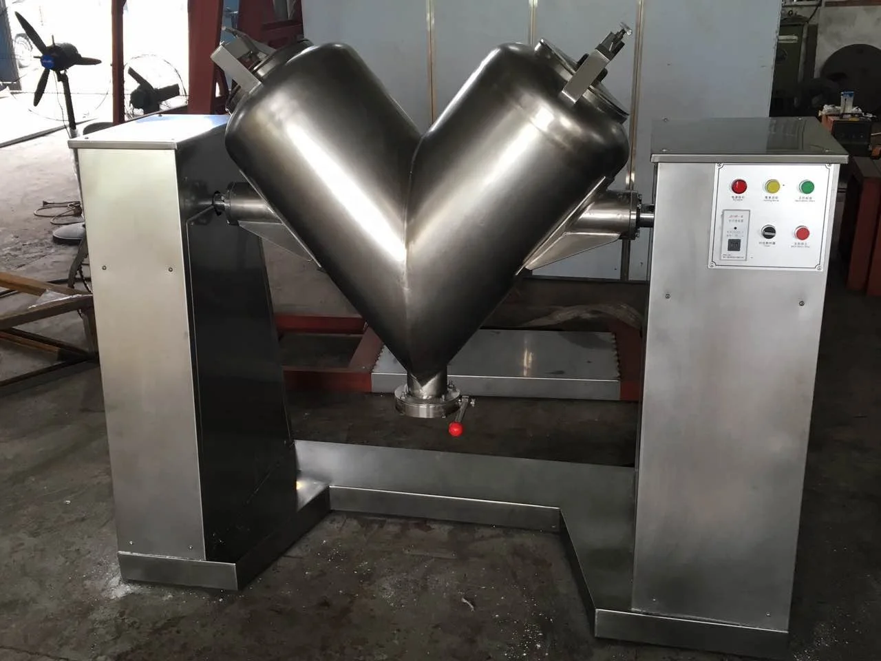 Stainless Steel Industrial V Blender Powder Mixer Price/v Shape Powder Mixer