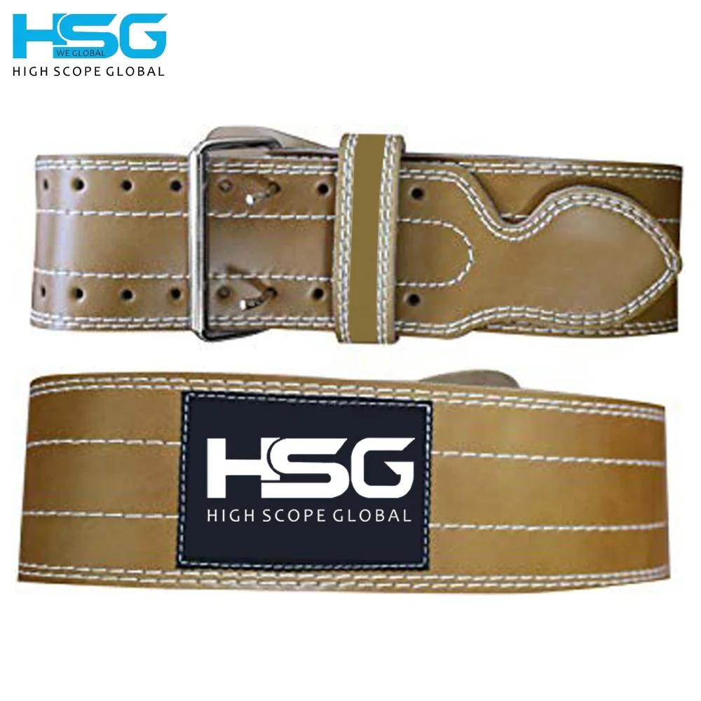 Hot Selling 2022 Powerlifting belt Genuine Leather Power Heavy Duty Weight Lifting Bodybuilding Belt