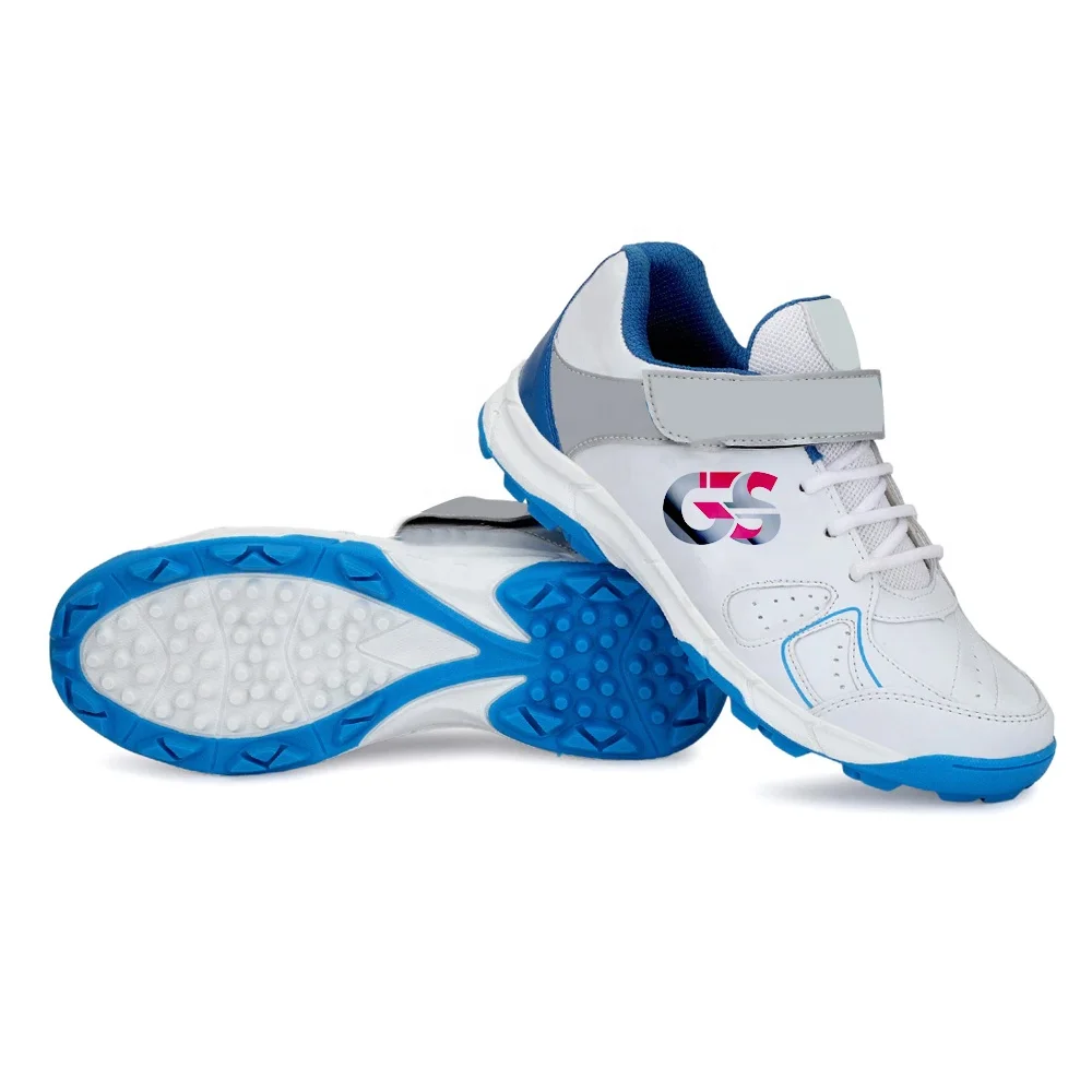 2022 New Design Wholesale Luxury Professional Leather Breathable Upper Rubber Spikes Soul Anti Slip Training Sport Cricket Shoes