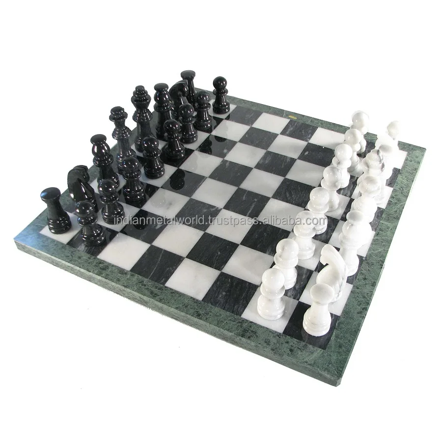 New Marble Chess Set Luxury Marble Patterned Chess Board Chess Game Set Queens hot sale best seller