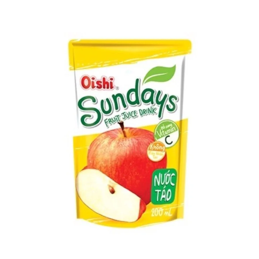 Оптовая продажа Лучшая цена и высокое качество яблочный сок Oishi Sundays 180 мл