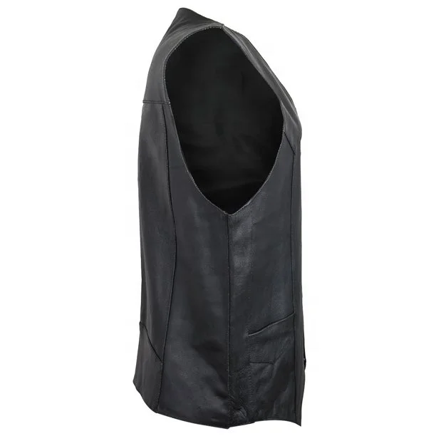 Top Quality New Styles Leather Cowboy Vest Custom Made Motorbike Real Leather Vests OEM Factory Wholesales