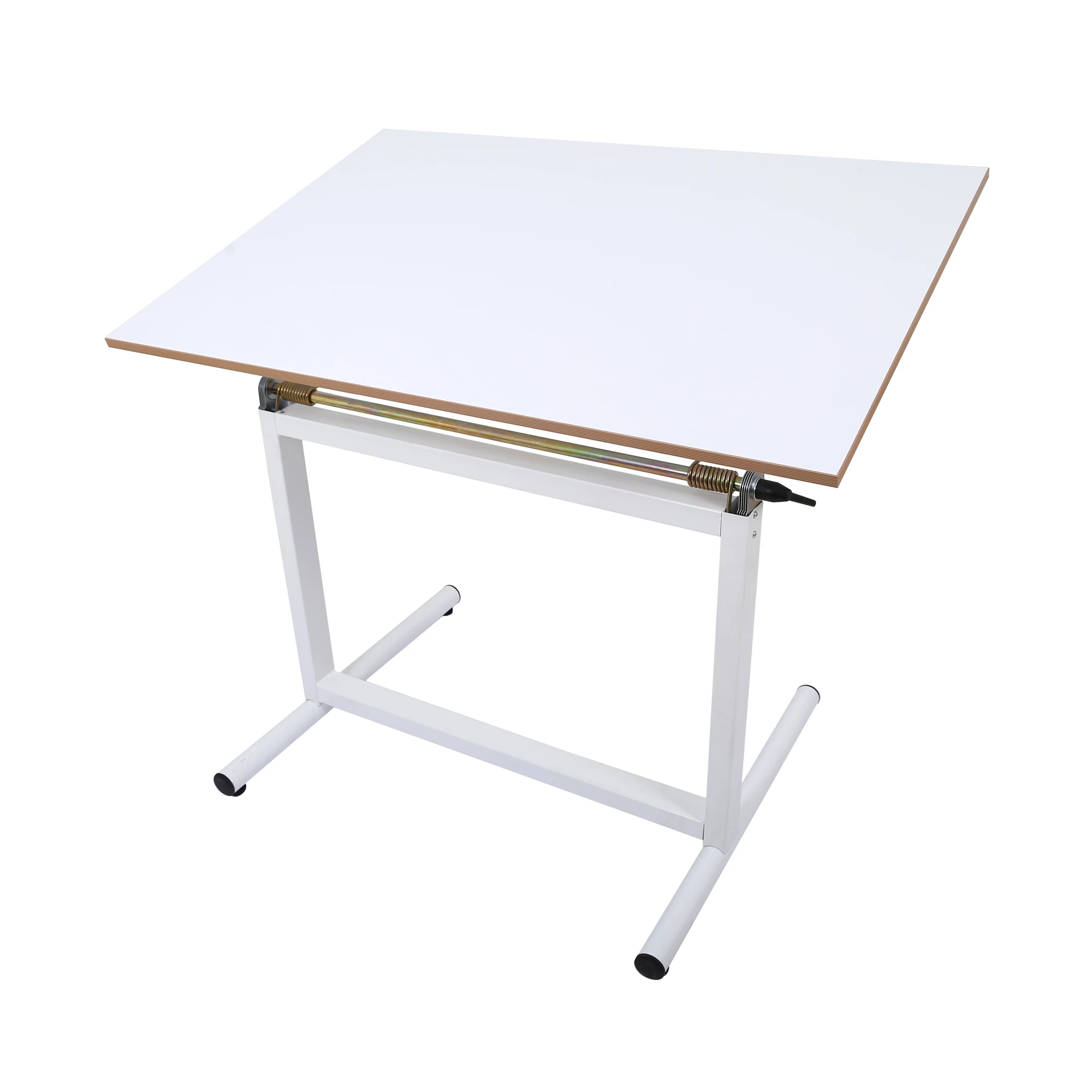 Adjustable Height School Furniture  Wood Drawing Desk Drafting Table 80*120cm