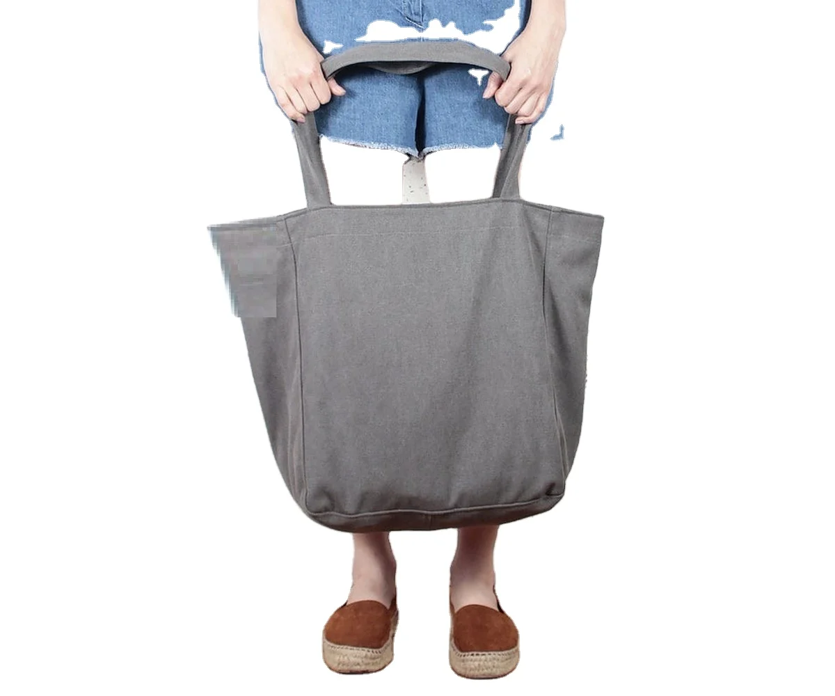 wholesale 100%Linen Shoulder bag Tote bag with zipper beach bag with all color and custom size