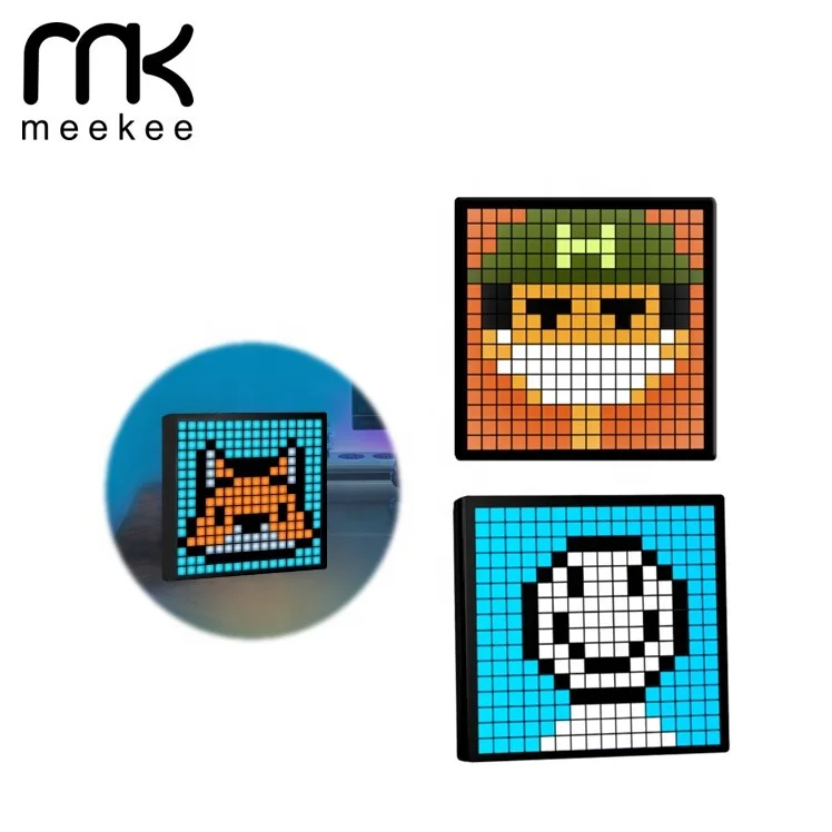 Ice cream shop restaurant pixel style led sign