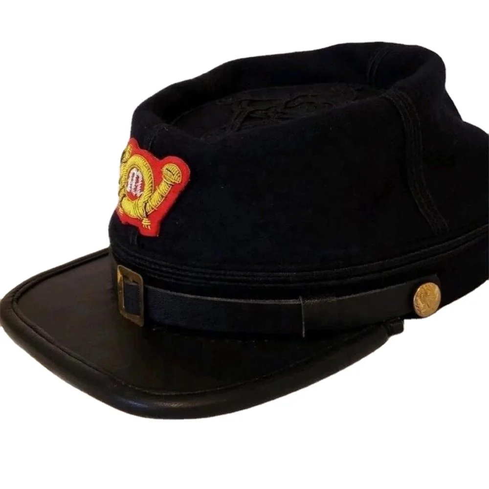 Reproduction American Civil War Union Marine Wool Officers Hat Kepi Vintage Soviet Russia USSR Military Visor  Hat