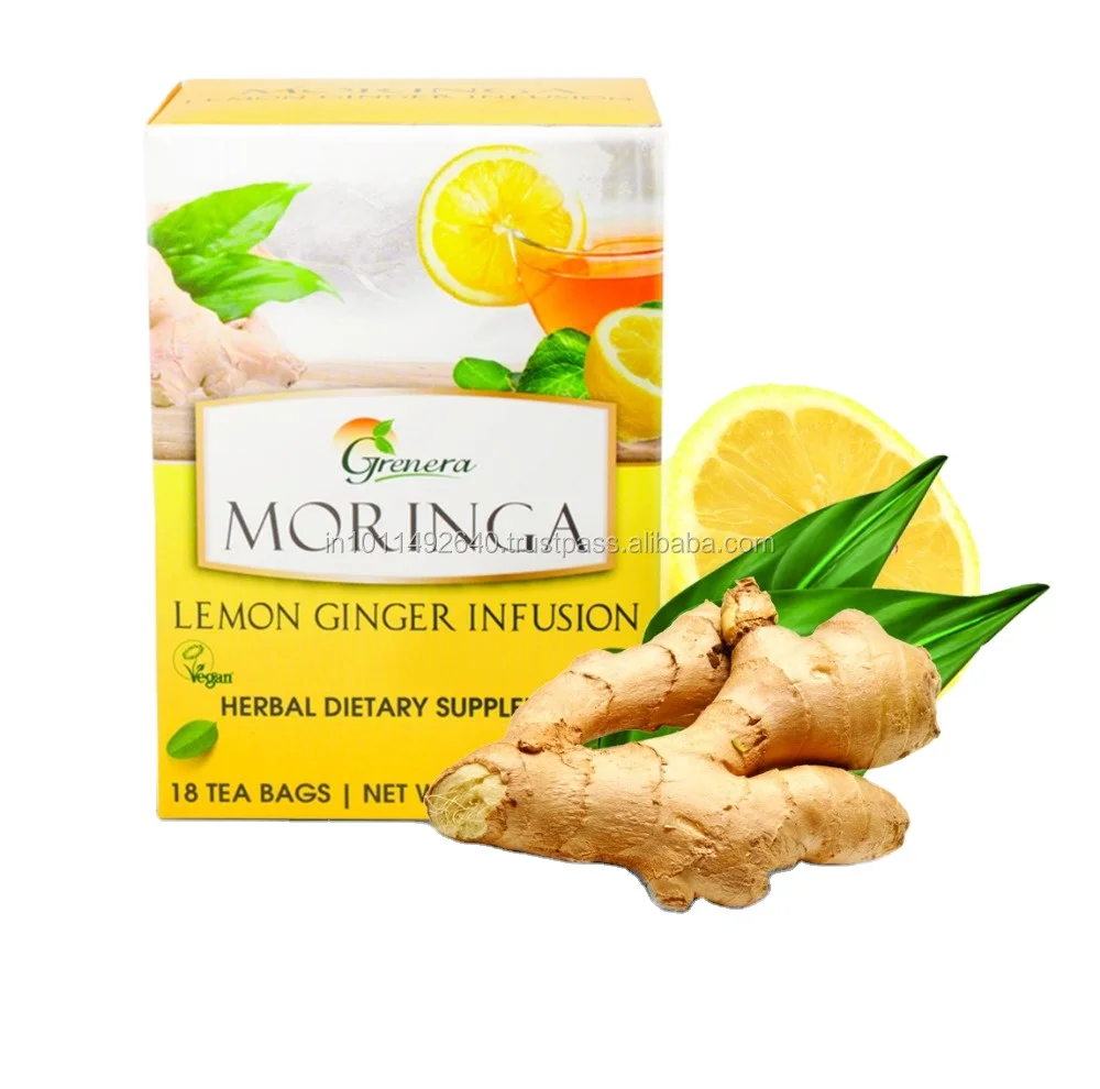 Customized Heath Care Slimming Moringa Lemon Tea Best Price Instant Lemon Flavor Tea Bag Supplier From India