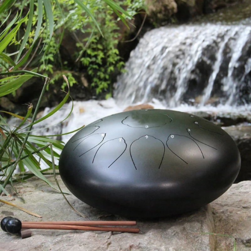 13 Note 11 Inch Steel Pan Drum Percussion Drum Steel Tongue Drum Set C Key With Travel Bag