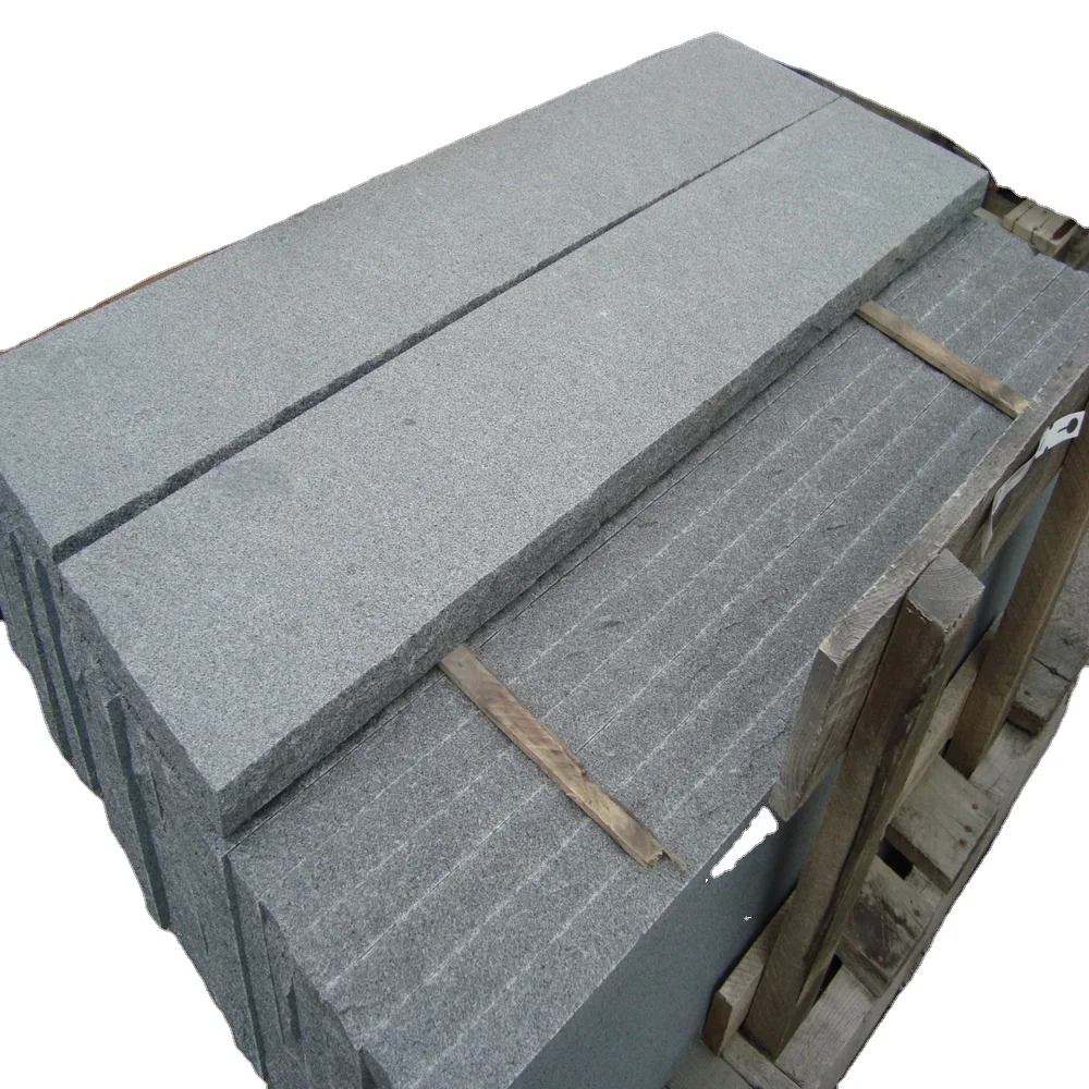 Cheap Factory Price Thermal Surface Natrual Rock Edges G654 Blue Mist Granite Treads Steps