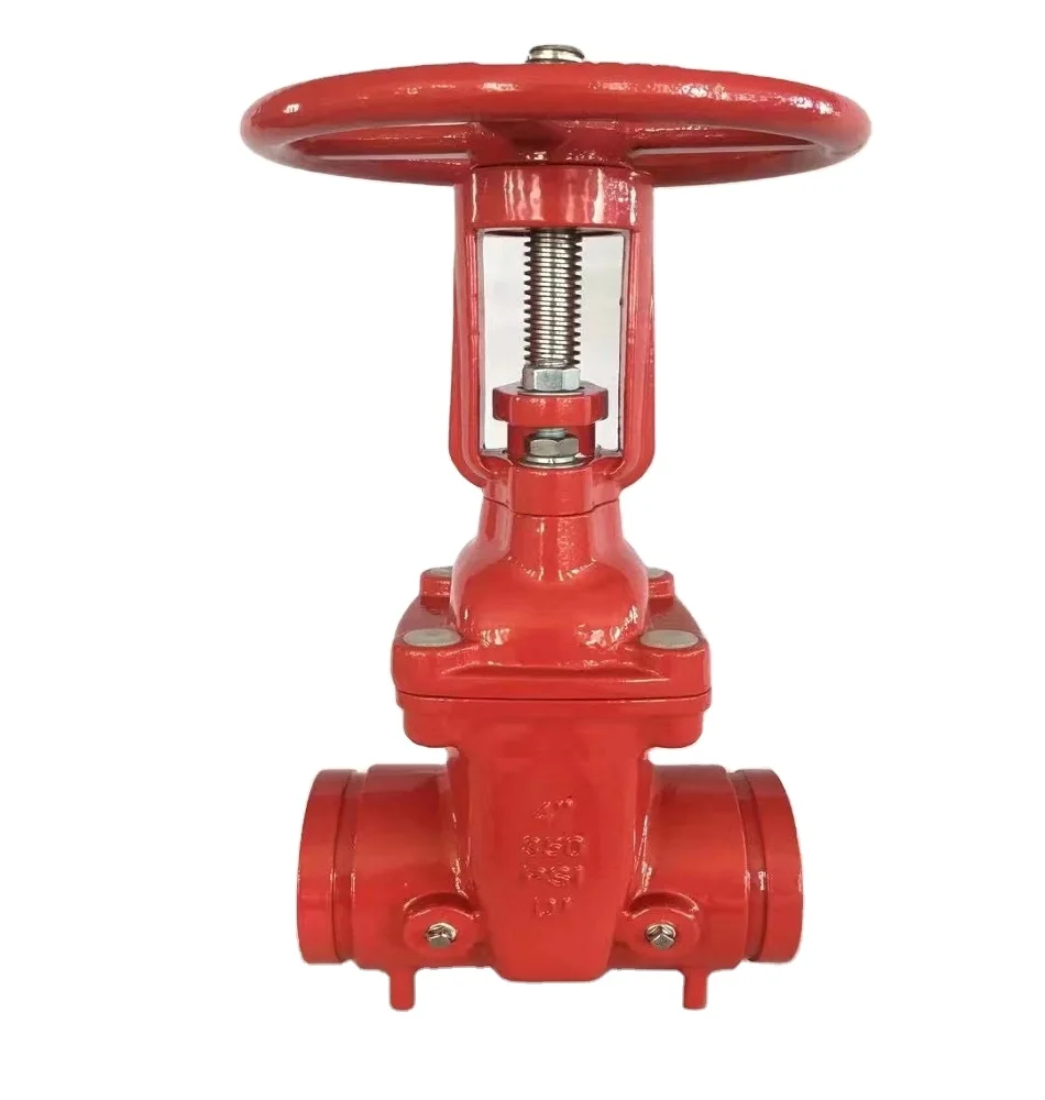 Клапан затвора с рифленым концом OS & Y 300PSI