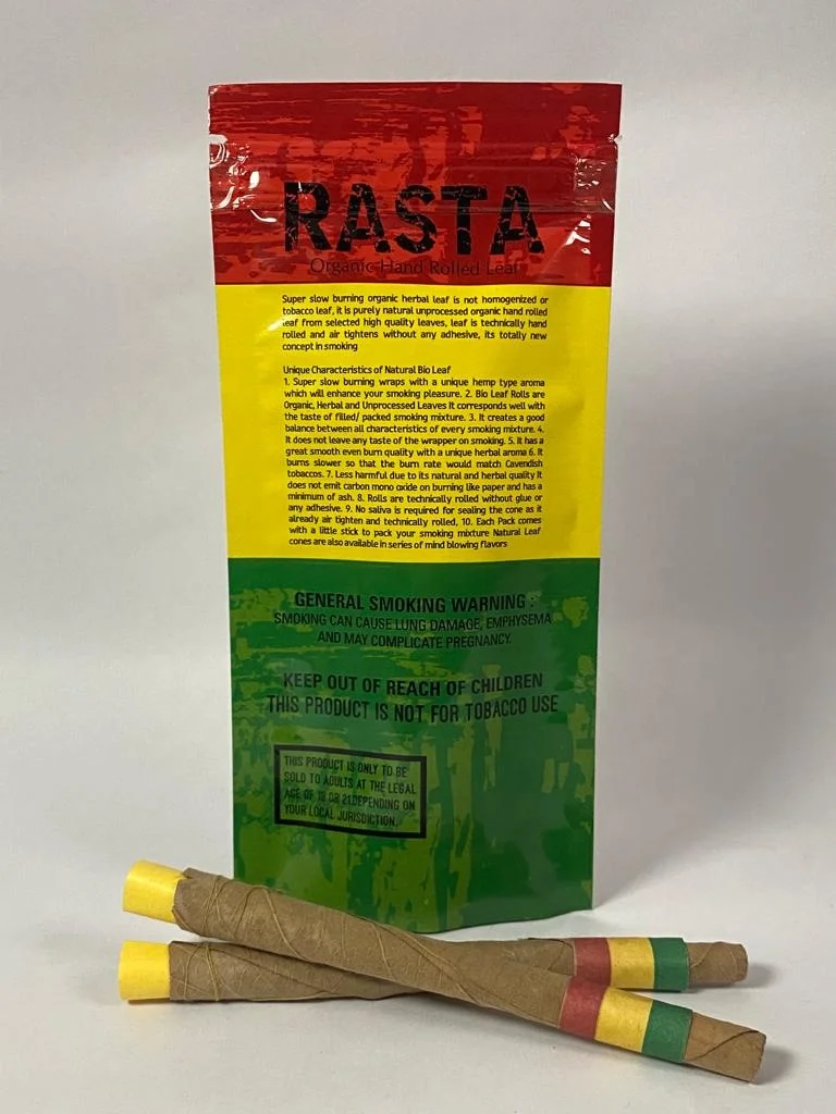 Gluten Free Vegan Unrefined leaf cones in bulk all sizes Rollies Queen & King custom size cones & Straight 4 USA Premium Product