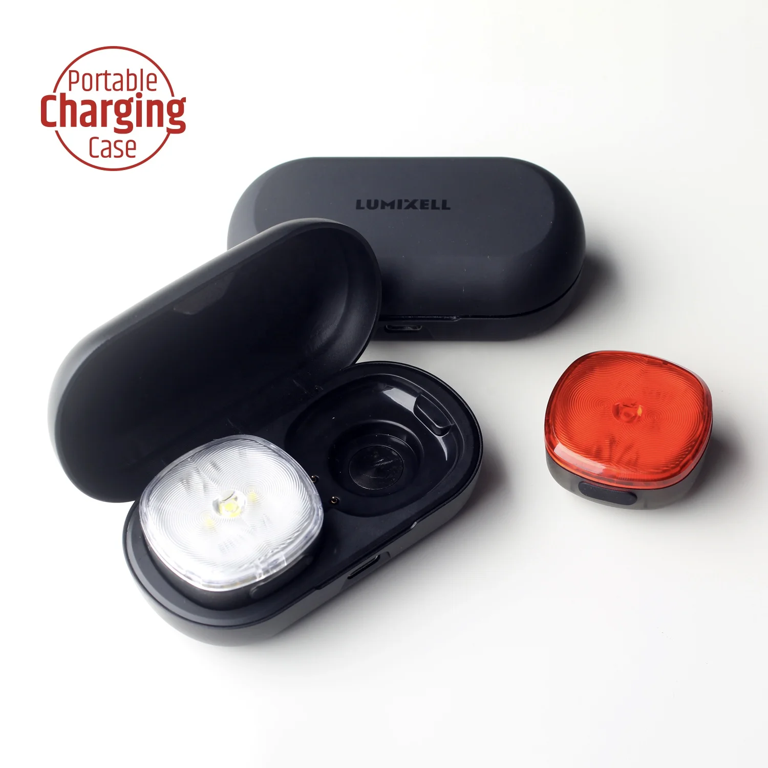 2024 New Bicycle LED Light Type-C Rechargeable Bike Light Combo Set with Charging Case Bicycle Light
