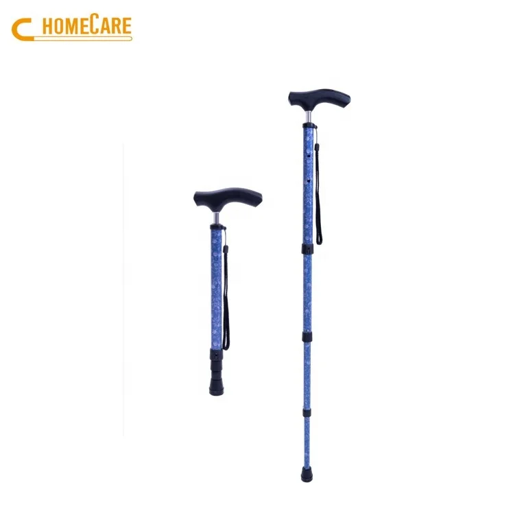 OEM ultralight straight shank telescopic walking cane stick
