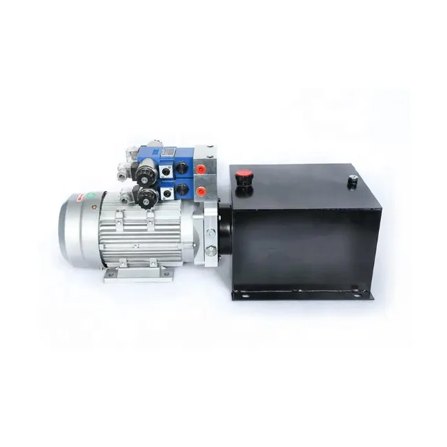 Compact Small Mini Electric 1 2 3 HP 12V 24V DC HPU Hydraulic Power Pack Unit