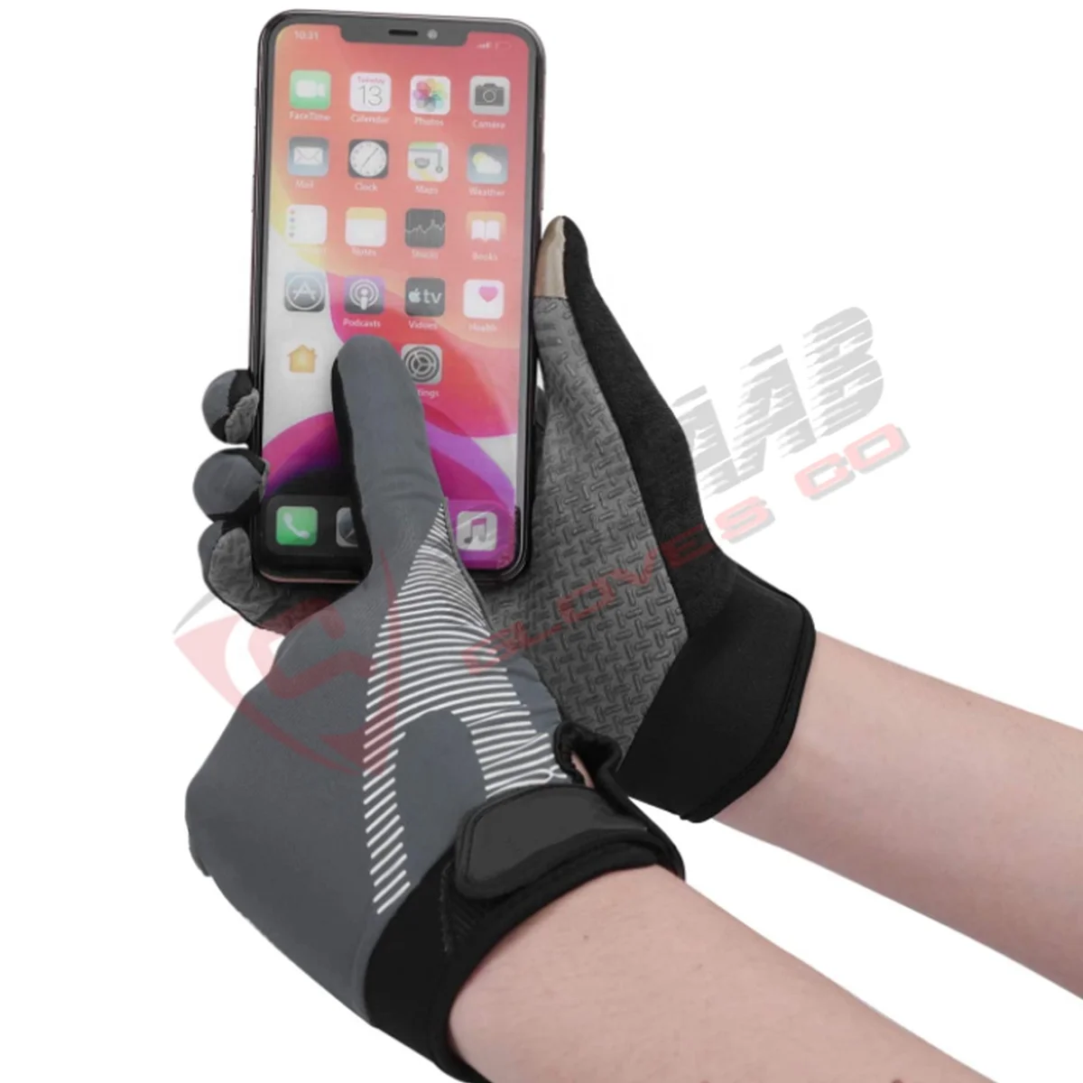 Summer Full-Finger Touchscreen Breathable Non-slip Motorcycle Riding Bicycle Lifting Fitness Workout Mountain-Bikers Gloves