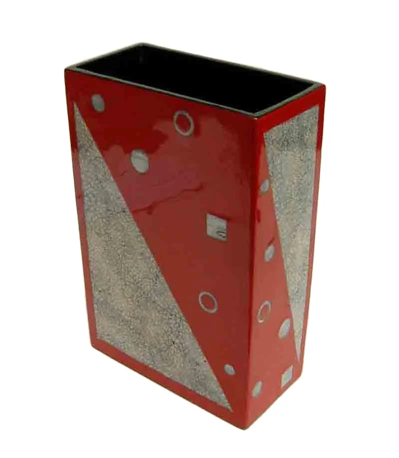
Rectangular lacquer vase with egg-cell finishing, Vietnam handicrafts, for home-decor, tableware, kitchenware, houseware 