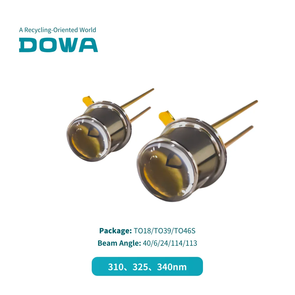 DOWA Bare Chip 325nm Au Pad Middle Power UVA LED Chip