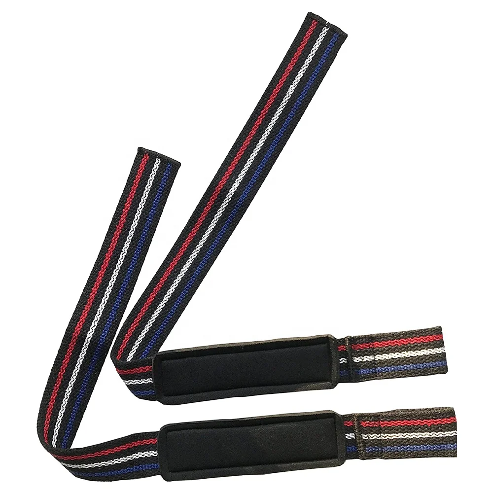 Super Strong Weight Lifting Straps with Neoprene Padded Customized logo Gym Wrist Straps Strength training accessories