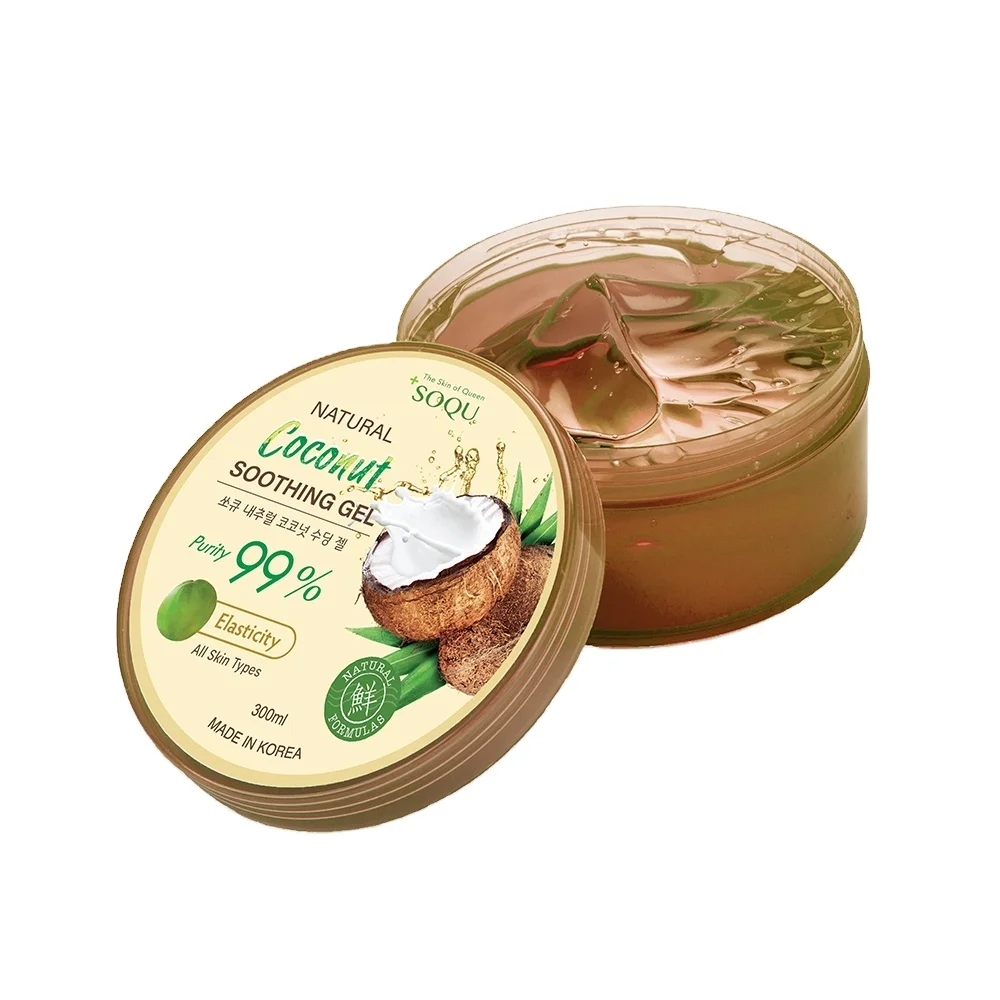 SOQU NATURAL COCONUT SOOTHING GEL face facial skin care cream K-beauty Korea cosmetic made in korea