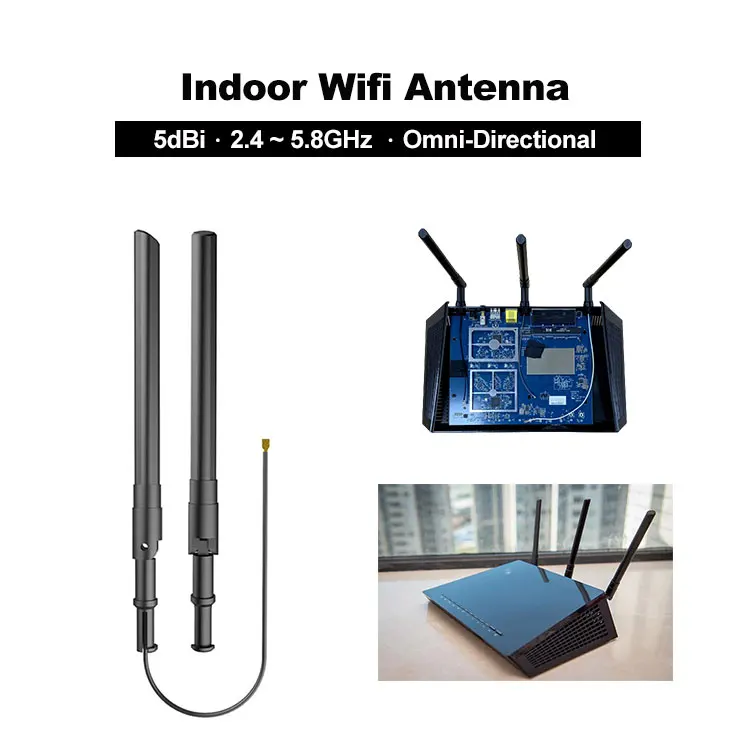Dual band 2.4~5.8GHz indoor ipex connector WiFi antenna