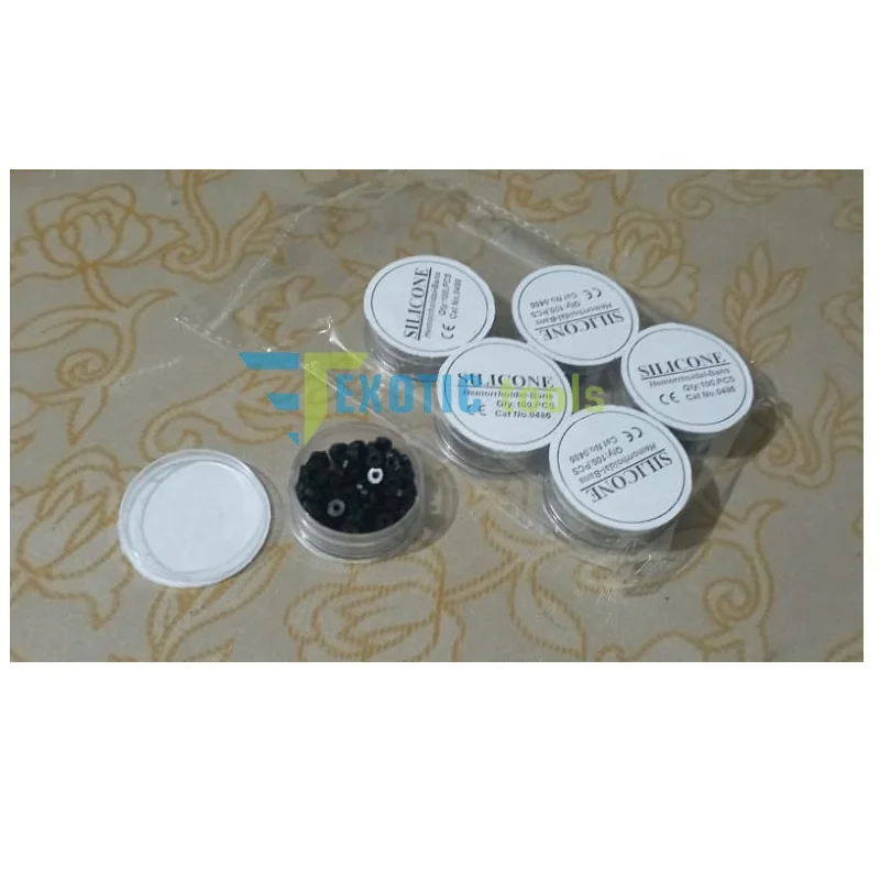 6 Pack of Silicone Hemorrhoidal -Bands | ARRON Hemorrhoidal Ligator O-Band (O-Rings) 100%Silicone (Medical-Graded) 100Pcs/Pack