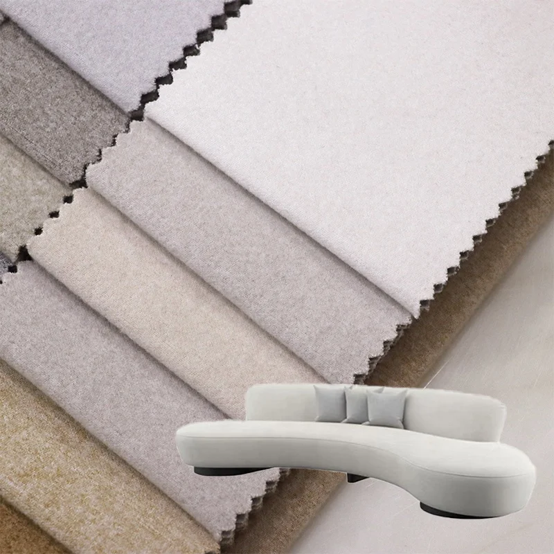 2305A Woven Manufacturer OEM ODM Snowflake 360gsm Soft Double-faced Cashmere Pattern Stretch Sofa Fabrics for Cushion