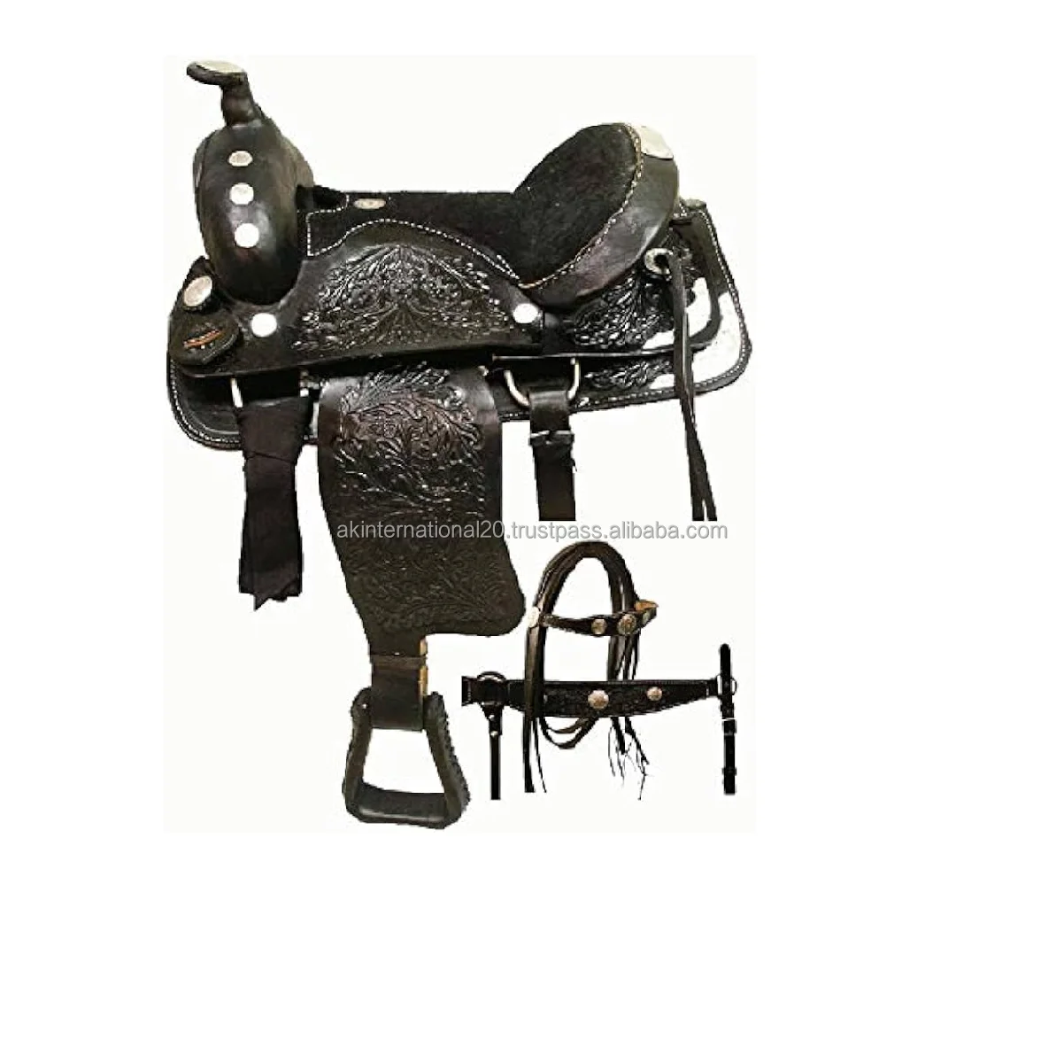 Top Quality Genuine Leather Trail riding western saddle Horse riding western saddle Product From India