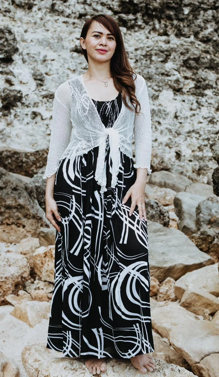 Fashion Magazine Bolero Short Shrug Poncho Elegant Plaid Bolero Top Loose Knit Plus Size Bali IKAT Blouse All Season Wear button