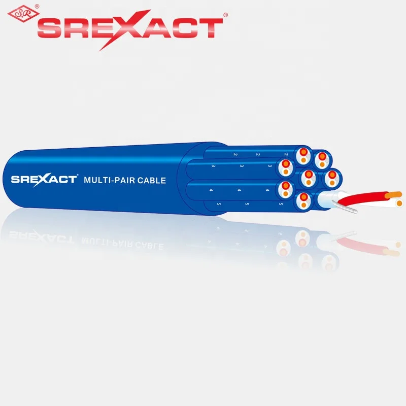  8-канальный xlr с многожильным змеевидным кабелем