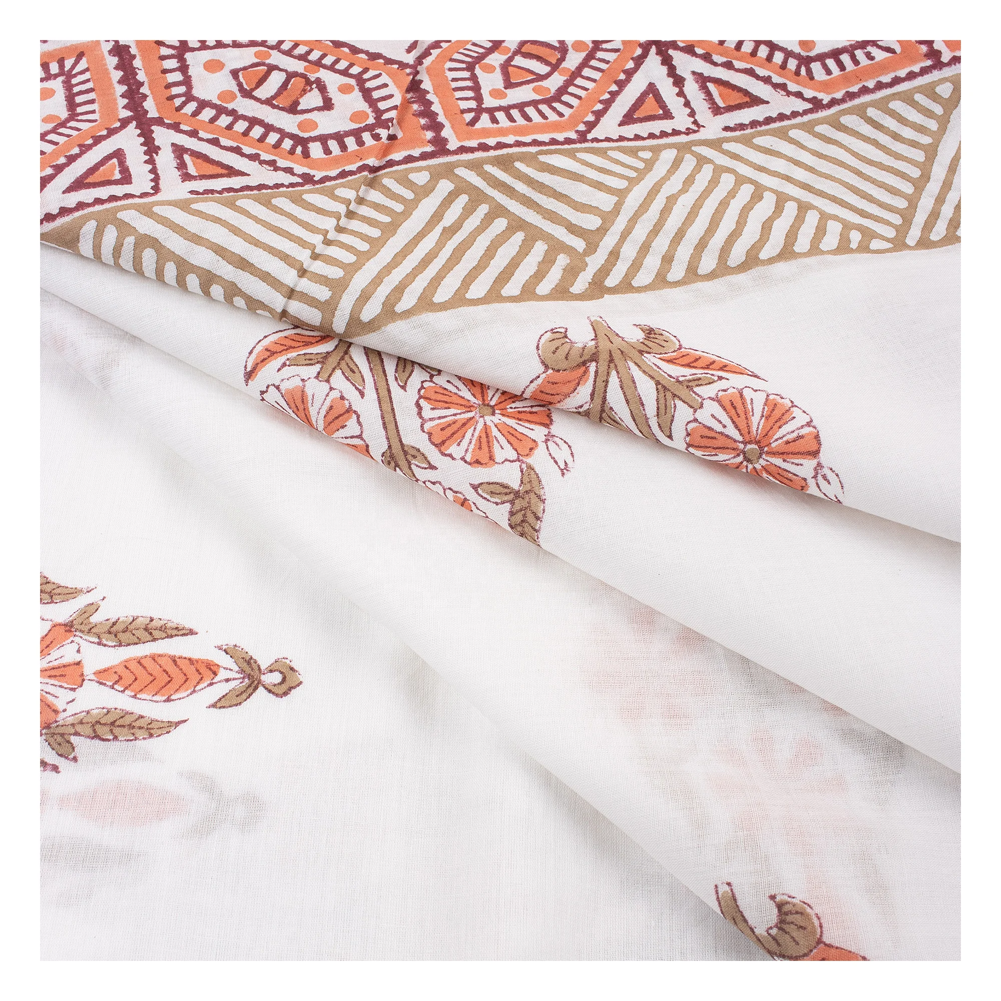 Новейшая коллекция индийский цветочный принт с границами Высококачественная Красивая ткань оптовая продажа летняя хлопковая для платья