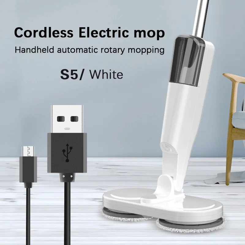 2024 New  lightweight wireless  rotating low-noise electric cleaning mop rechargeable handheld cordless electric mop