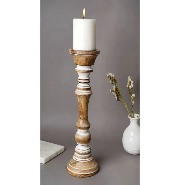 WEDDING CANDLE HOLDER WOODEN CANDLE STAND FOR HOME DECORATION BEST SELLING CANDLE PILLAR HOLDER