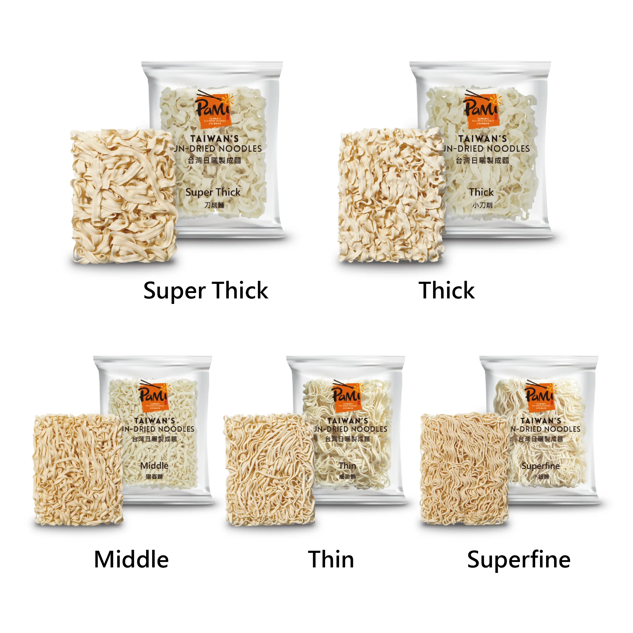 5 Types 20 Pieces Wholesale Dried Ramen Noodles Pack
