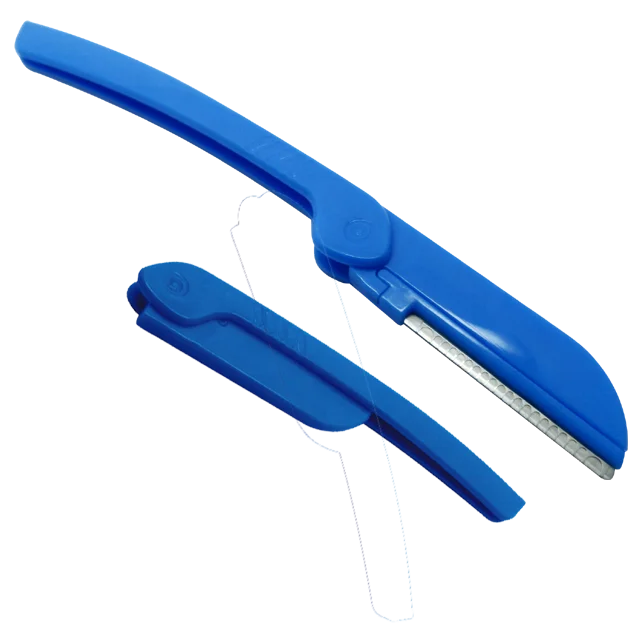 Tailor Made Good Quality Plastic Folding Eyebrow Trimmer For Shaving Eyebrow
