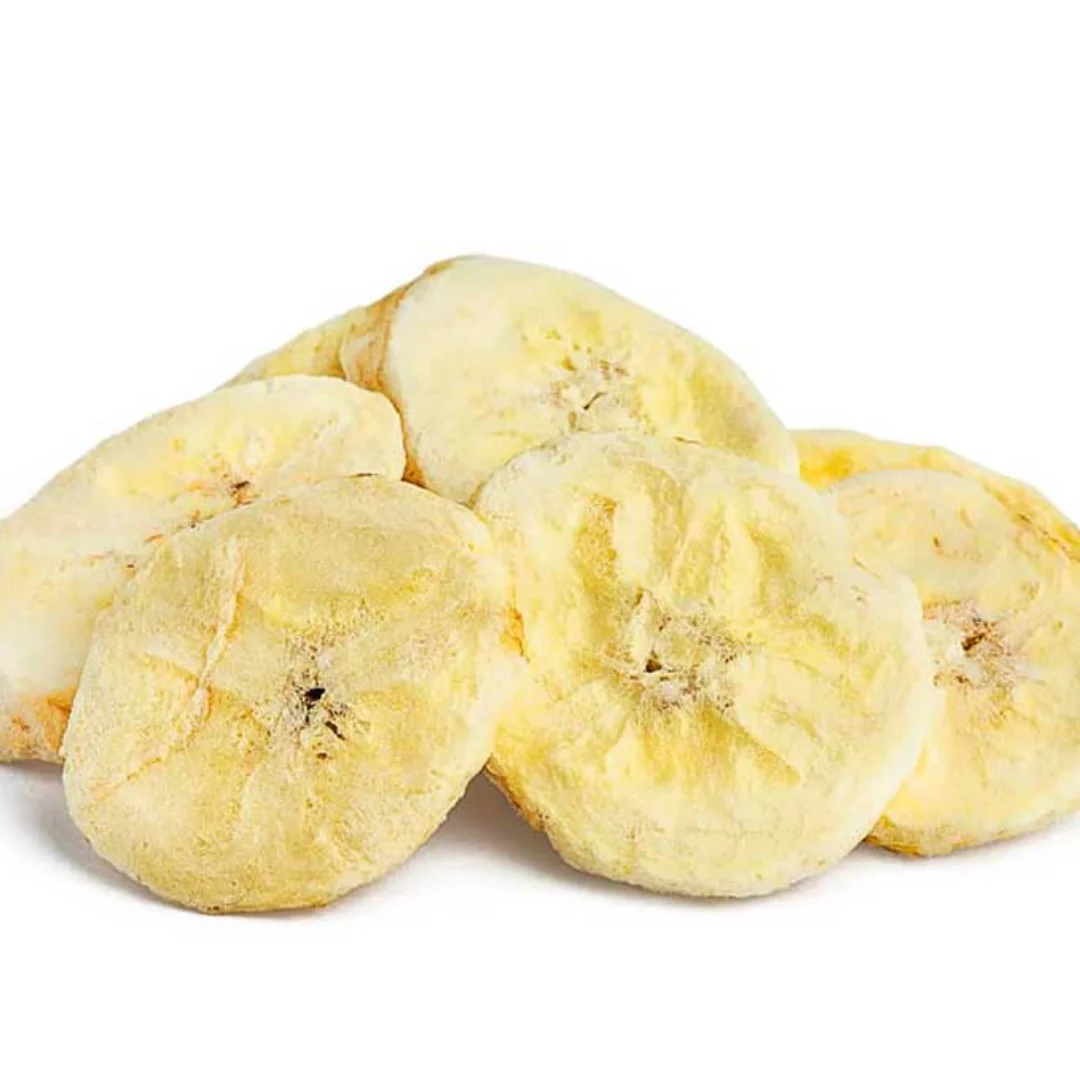 Wholesale Dried Banana Chips 100% Organic Freeze Dried Banana Slices Organic High Quality