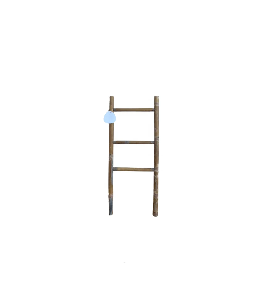 Wholesale Decorative Bamboo Blanket Ladder Ready to Ship Home Bathroom Wall Hanging for Bamboo Handicrafts and Stool Decor