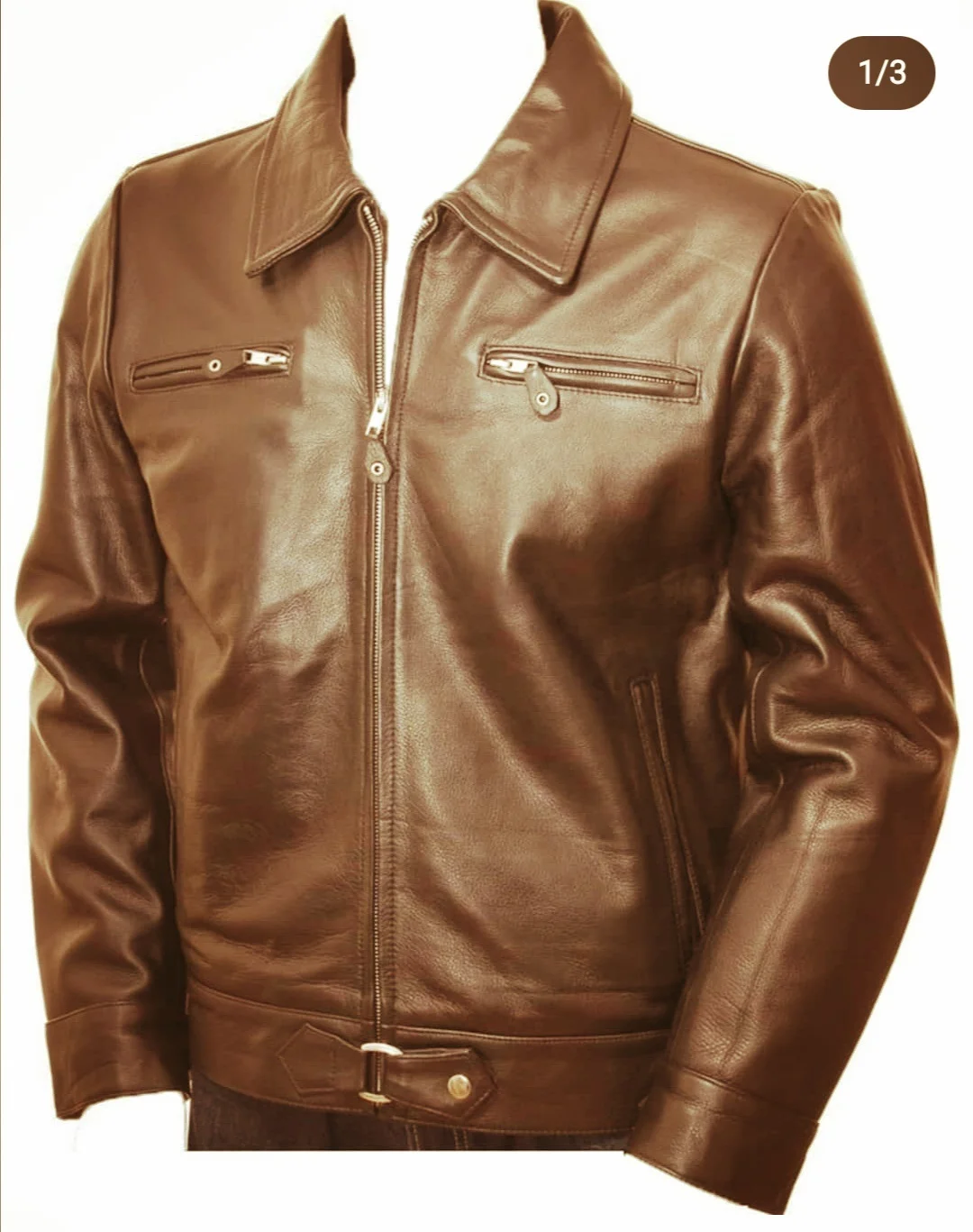 Men New Fashion Genuine Leather Jacket/Summer Parka Fashion Pakistan Leather Jacket